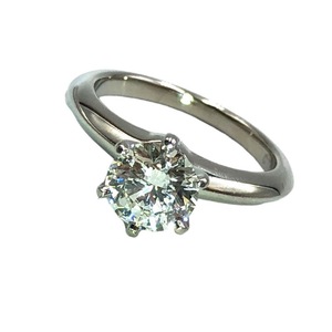 ティファニー TIFFANY＆CO ソリティア ダイヤリング Pt950 D:1.06ct Pt950プラチナ ダイヤモンド ジュエリー 中古