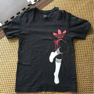 アディダスオリジナルス adidas サイズS 黒 Tシャツ メンズ 男性 中古