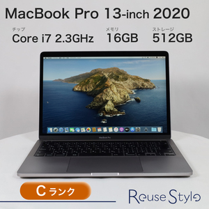 MacBook Pro 13インチ 2020 Four Thunderbolt 3 ports Cランク カラー：スペースグレイ ストレージ：512GB メモリ：16GB JIS MWP42J/A