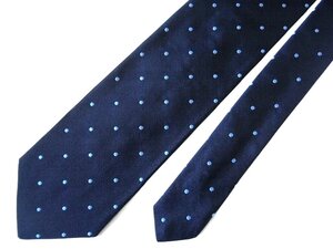 新品 ブルックスブラザーズ Brooks Brothers ネイビー地 Dot Rep Tie ブルー ドット ネクタイ Silk 100% 米国製