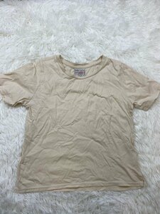 1円～　I-11　60　alitia pageboy ページボーイ　Tシャツ　カットソー　ベージュ　サイズF　コットン