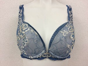 ★美品★マルコ 補正下着 ブラジャー E65 リュミエス ブルー 大きいサイズ 着痩せ 引き締め 矯正下着 補整下着 №1