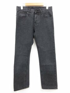 未使用【GUCCI グッチ】222124 XZ275 SKINNY ブラックデニムパンツ ジーンズ (メンズ) 44 ブラック 無地 イタリア製 □32MPA2123□