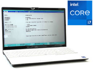 □【Core i7/第11世代/BIOS起動】 FUJITSU LIFEBOOK WA3/E3 FMVWE3A37W Core i7-1165G7 RAM 4GB ストレージ無 ノートPC □ W01-1216