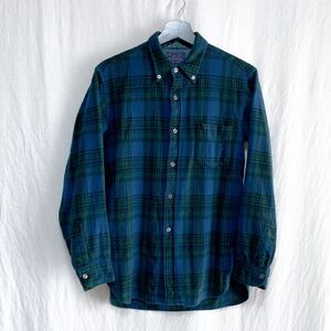 60s PENDLETON ペンドルトン チェック柄 ボタンダウン シャツ L ネルシャツ ビンテージ 40s 50s