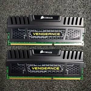 【中古】DDR3メモリ 8GB[4GB2枚組] Corsair CMZ8GX3M2A1600C9 [DDR3-1600 PC3-12800]