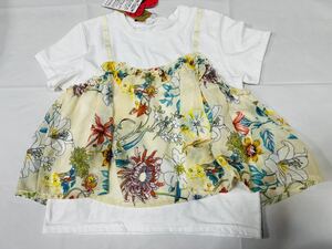 ★4838*激安sale!!新品 こども服 　半袖Tシャツsize130　1枚★CUTE BLUE