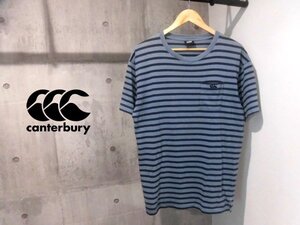 CANTERBURYカンタベリー Stripe RUGGER TEEストライプ ラガーティーL/ポケット付 ボーダーTシャツ/メンズ/ラグビー/RA30401/カンターベリー