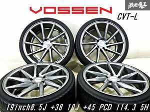 【希少品!!】 VOSSEN ボッセン CVT-L 19インチ 8.5J +38 10J +45 PCD 114.3 5H 225/35R19 84W タイヤ 付 ホイール 4本 LEXUS IS GS 棚