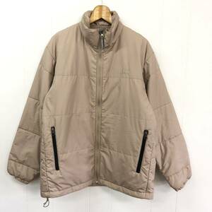 HELLY HANSEN 中綿ジャケット　ベージュ　L ヘリーハンセン　ジップアップ アウター ロゴ ナイロン　オーバーサイズ　アウトドア