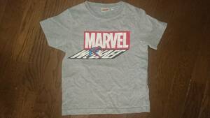 マーベル×ジーユー　半袖Ｔシャツ　グレー　MARVEL