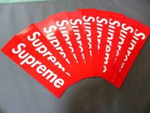 SUPREME BOX ロゴ ステッカー 10枚セット 非売品 正規オンライン受領品