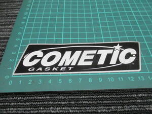 新品 COMETIC GASKET ステッカー 黒　(当時物/BEET/KIJIMA/ビート/キジマ/Z1/Z2/Z750/Z900/Z1000/KZ/Z400FX/MK-2/GSX/GSX-R/CB400/CB750