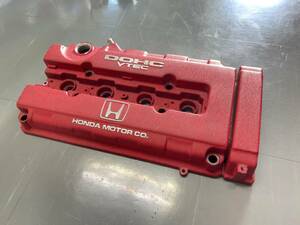 DEEPSRACING★EF9グランドシビックSiRホンダ純正赤ヘッドカバー★検)DA6 DA8 インテグラ EF8 サイバー CR-X B16A