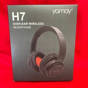 ☆未使用品☆ yamay H7 ワイヤレスヘッドホン Bluetooth ブルートゥース 動作確認済み OVER-EAR WIRELESS ヘッドフォン(01146並