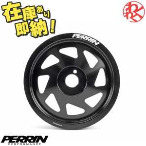 PERRIN クランクプーリー ZC6 BRZ ZN6 86 BMG BRG レガシィ FA20 FA24 FB16 FB20 FB25エンジン用 軽量 0.54kg ブラック 即納 在庫有