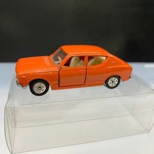 6-7-68■ tomica トミカ No.17 日産 チェリー X-1 CHERRY 1/58 日本製 ミニカー 透明ケース入　保管商品 現状品渡し