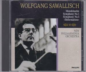 ★CD PHILIPS メンデルスゾーン:交響曲第1番.第5番 *ヴォルフガング・サヴァリッシュ(Wolfgang Sawallisch)/HQCD仕様