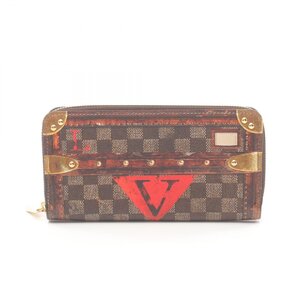 ルイ・ヴィトン ジッピーウォレット トロンプルイユ ブランドオフ LOUIS VUITTON ラウンド長財布 トランスフォームド・ダミエ 中古 レデ