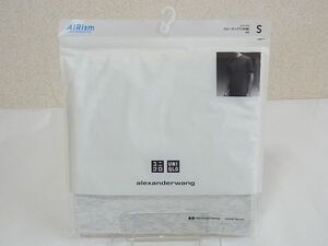 【未使用】ユニクロ アレキサンダー・ワン エアリズム クルーネックTシャツ 半袖 メンズSサイズ オフホワイト UNIQLO Alexander Wang