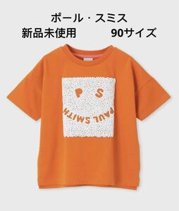 新品未使用ガールズ ハッピープリント Tシャツ90サイズ