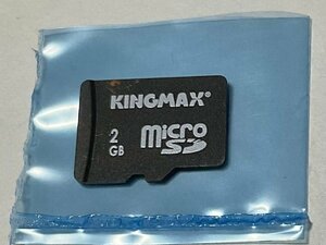 KINGMAX キングマックス microSDカード 2GB 1枚 フォーマット済み 動作確認済みジャンク品