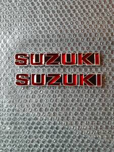 SUZUKI スズキ　タンクエンブレム　赤　初期タイプ　凹型　GS400 GSX250E GSX400E GSX400FS インパルス　GT250 GT380 GT550