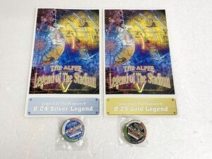 THE ALFEE☆2002年「Legend of The Stadium」未使用チケット＆ピンバッジ