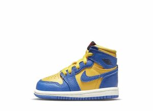 Nike TD Air Jordan 1 High OG "Game Royal and Varsity Maize" 12cm FD2598-700