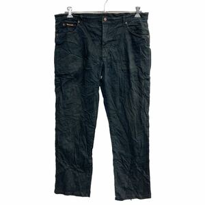 Wrangler ロングパンツ W38 ラングラー ビッグサイズ ストレッチ ブラック 古着卸 アメリカ仕入 2306-353