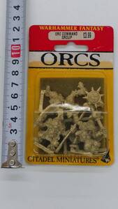 D11【1円スタート】 メタルフィギュア WARHAMMER FANTASY ORCS『ORC COMMAND GROUP』 CITADEL MINIATURES【未開封】