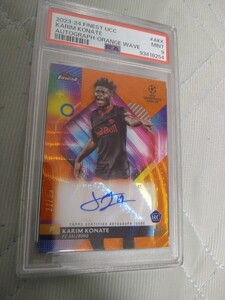 2023-24 Topps finest KARIM KONATE RC ORANGE AUTO 直筆サイン 22/25 25枚限定 PSA9