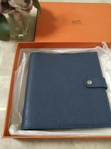 希少☆HERMES　CD　ケース　DVD　ブルーネイビー青