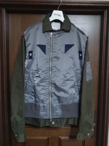 Sacai サカイ 22AW Nylon Twill Mix Blouson　ブルゾン　MA-1