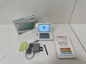 【任天堂 ニンテンドー 3DSLL ミント×ホワイト 本体 タッチペン SDカード ACアダプタ 充電器】