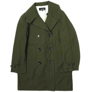 tricot COMME des GARCONS トリココムデギャルソン 21AW 日本製 ウールコットンギャバジン トレンチコート TH-C008 M OLIVE Pコート g14122