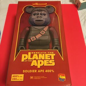 【激レア】BE@RBRICK ベアブリック 400% フィギュア メディコム・トイ PLANET OF THE APES SOLDIER APE