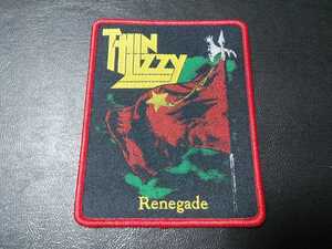 THIN LIZZY 刺繍パッチ ワッペンrenegade 赤枠 シン・リジィ / MSG judas priest iron maiden metallica black sabbath motorhead