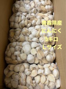 ニンニク　5kg 青森県産　福地ホワイト六片種　にんにく Ｌサイズ