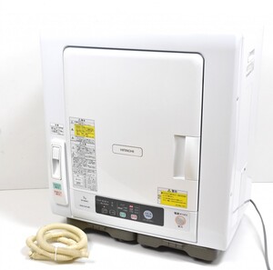 動作品 日立 HITACHI 除湿形電気衣類乾燥機 DE-N50WV 2019年製 容量5㎏ 衣類乾燥機 毛布乾燥 ヒーター 風乾燥 ピュアホワイト RJ-614S/000