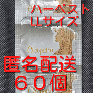 【匿名配送】【送料無料】 業務用コンドーム 中西ゴム ハーベスト LLサイズ クレオパトラ 60個 スキン 避妊具 ゴム