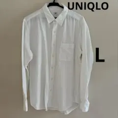 UNIQLO メンズ　シャツ　白　　size L