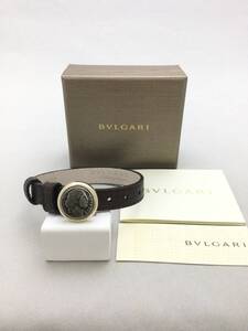 BVLGARI　ブルガリ　モネーテ　レザー　ブレスレット　アクセサリー【C517443】