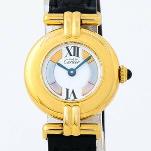 Cartier カルティエ 590002 タンク マスト コリゼ ヴェルメイユ クォーツ 2針 ゴールドカラーケース レディース腕時計 #16136YR