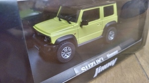 即決　SUZUKI　純正　特注　JIMNY　スズキ　ジムニー　2018　キネティックイエロー　黄色　1/43　絶版　カラーサンプル　レア