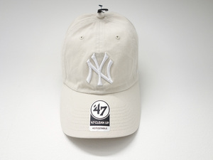 海外限定　 ’47 Brand X UO New York Yankees キャップ cream