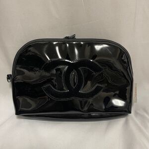 1円 スタート CHANEL シャネル ココマーク ポーチ 小物入れ マルチケース ブラック系 化粧ポーチ コスメポーチ