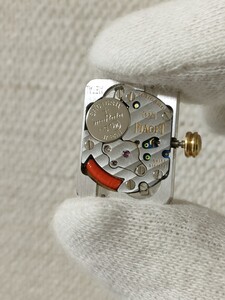 極美品 可動良好 ピアジェ PIAGET ムーブメント cal．57P リューズ、金 シェル文字盤 風防 k18 ミスプロトコール 5321 