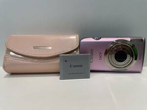 【B15292CK】極美品 キャノン Canon IXY 10S ピンク コンパクトデジタルカメラ コンデジ ケース付き 通電のみ確認