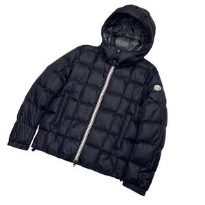 MONCLER モンクレール ルフラン ダウンジャケット サイズ1 メンズ ブラック ファッション フード付き 【中古】 12411K2